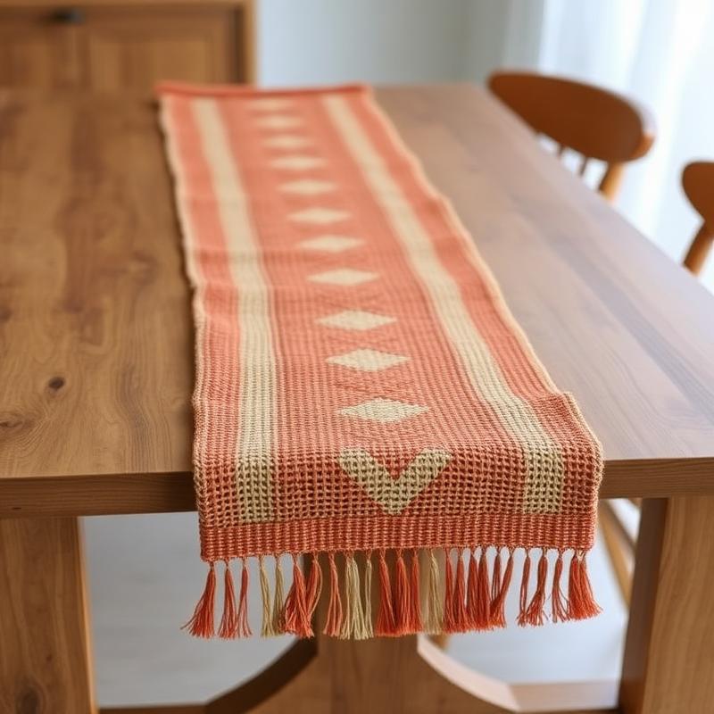 Ochre Woven Table Runner